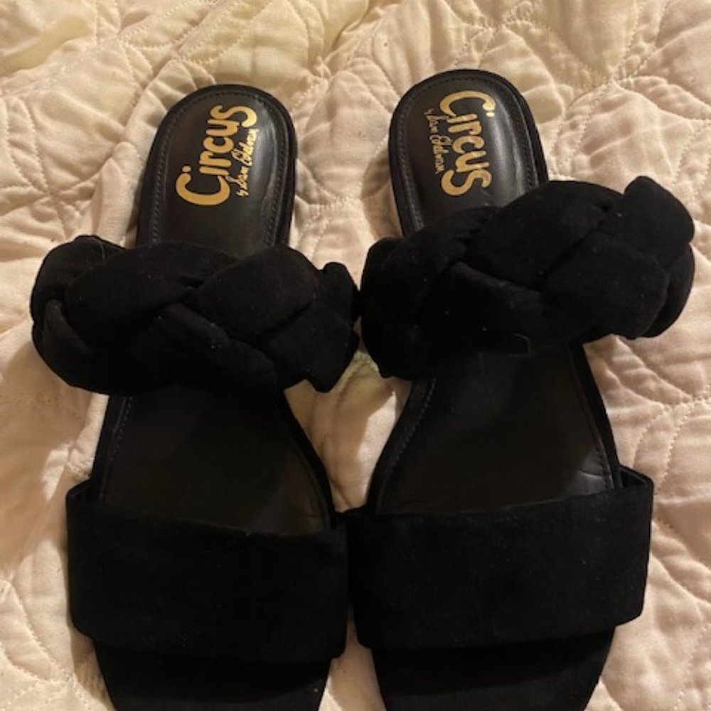 SAM EDELMAN CIRCUS Sz 8 Black Sandals